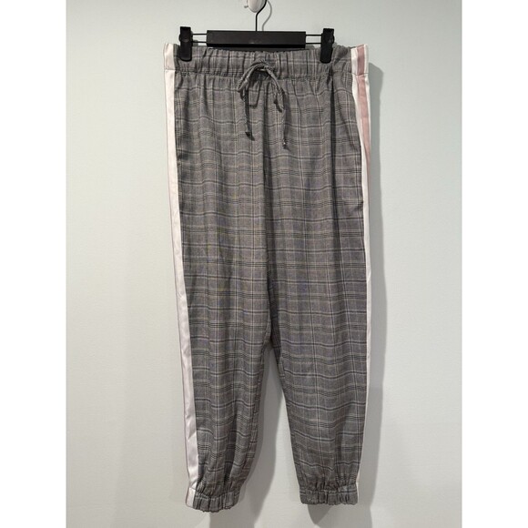 Riller & Fount Joggers Womens 2 Plaid Lounge Stretch Drawstring Travel Casual - Picture 1 of 7